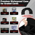 thumbnail image 2 of Graded Card Case Storage Box: Trading Box with 9 Dividers for PSA BGS SGC Top Loaders Sports Cards, Waterproof Hard Slab Baseball Football Basketball Magnetic Cards (Holds 600+), 2 of 5