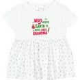 thumbnail image 3 of Inktastic Who Needs Santa when I Have Grandma Girls Baby Dress, 3 of 5