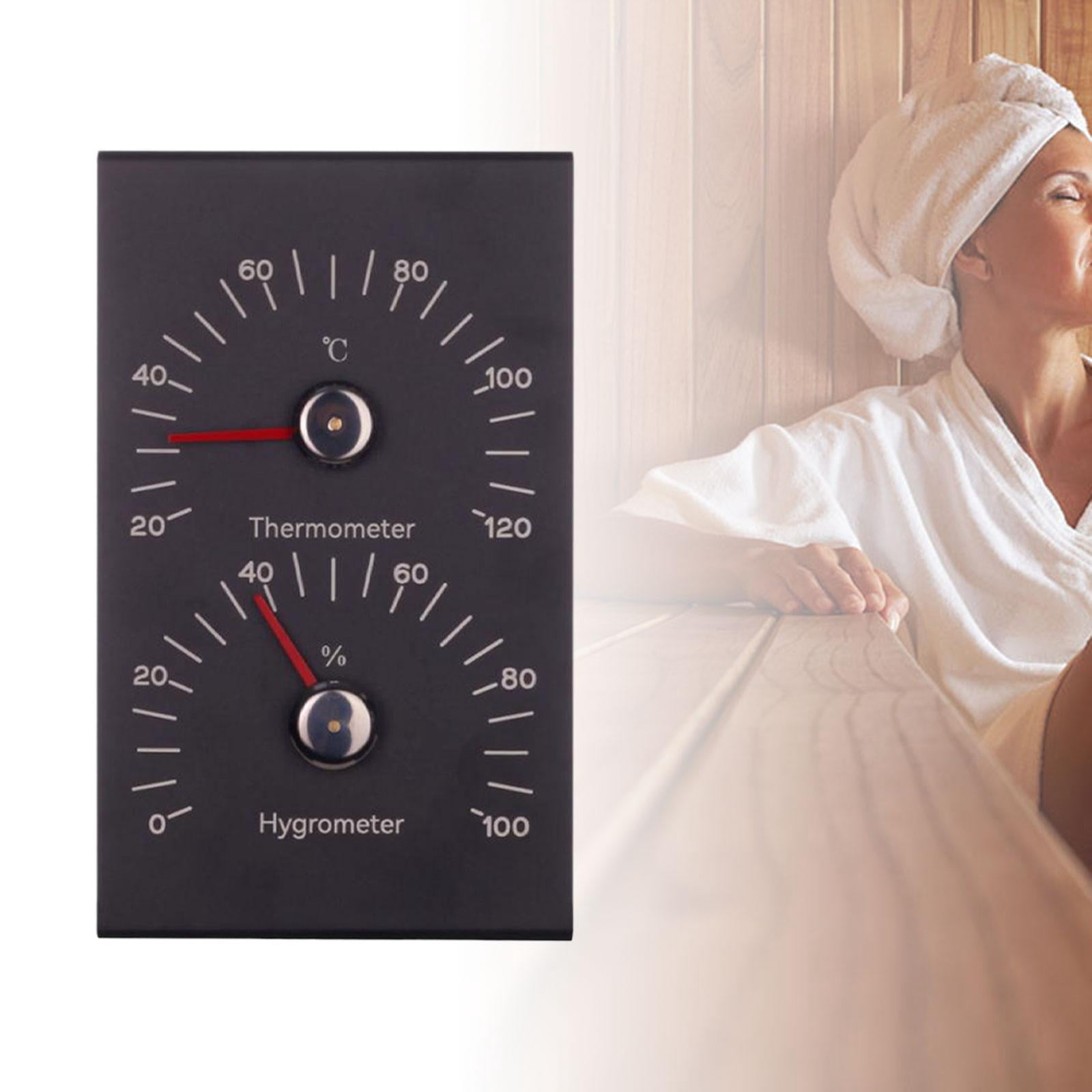 YWMJZEU Sauna Hygrometer 2 in 1 Simple to Use Monitor Gauge Multifunction Humidity Gauge