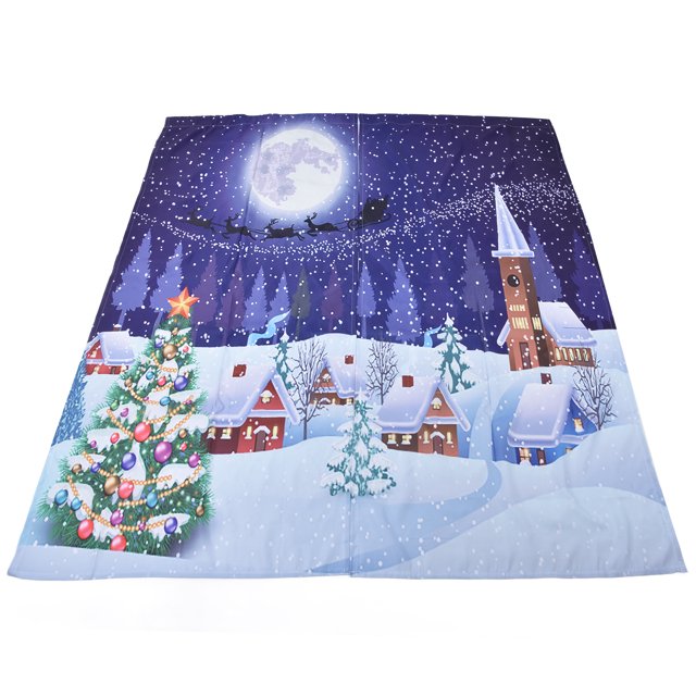 Cortinas de Navidad Jadeshay Cortinas de Ventana tradicionales Diseño Clásico Fibra de poliéster