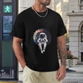 thumbnail image 4 of Hanmun Men's Astronaut Floating T-Shirts Short Sleeve Cotton Round Crew Neck Moisture Wicking Black USA, 4 of 9