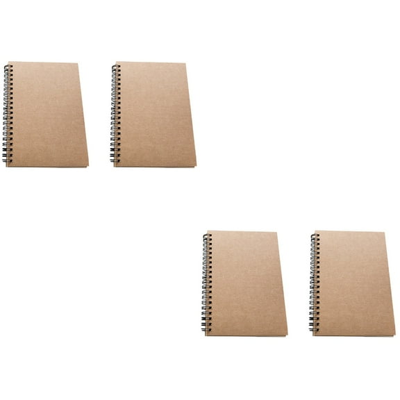GOOHOCHY Sketchbook Cardboard Hardcover Doodling 4Pcs 7.1 x 4.7in For Students Art