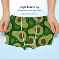 thumbnail image 3 of Yiaed Big Colorful Avocados Print Boys' Boxer Briefs Cotton Casual Stretch Comfort Boys Boxers - Kids Boxer Briefs Underwear for Boys (6-18)-Small, 3 of 5