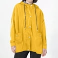 thumbnail image 4 of Kcodviy Womens Rain Jacket with Woman Jackets Hood Lightweight Long Sleeve Rain Coats Plus Size Windbreaker Zip Up Drawstring Windbreakers for Teen Raincoat with Pockets, 4 of 5