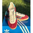 thumbnail image 3 of Ad-id-as Gazelle Indoor Sneaker Burgundy Green Sneakers IG4996, 3 of 6