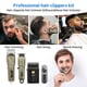 thumbnail image 4 of Cortapelos profesional HIENA PRO para hombre, inalámbrico, con luz LED, afeitadora de láminas, recortador de nariz y recargable., 4 of 7