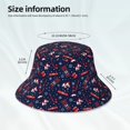 thumbnail image 3 of Fotbe Winter Sports Fun Pattern Sombrero Tipo Pescador con Estampado – Sombrero de Sol de Algodón de Moda para Playa, Golf, Pesca, 3 of 6