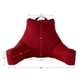 thumbnail image 3 of Jumbo Scarlet Polyester Bed Rest Pillow, 3 of 5