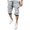 Grey, variant on Ramiter Shorts for Men Men's Fashion Cargo Shorts White,L