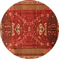 thumbnail image 1 of Ahgly Company Indoor Round Persian Orange Traditional Area Rugs, 5' Round, 1 of 1