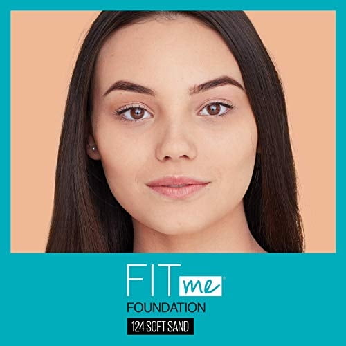 Maybelline Fit Me Matte + Poreless Liquid Foundation Makeup, Soft Sand, 1 fl; oz; Oil-Free Foundation