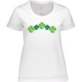 thumbnail image 3 of Inktastic Shamrock Four Leaf Clover St Patricks Women's Plus Size T-Shirt, 3 of 5