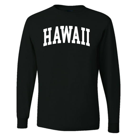 Wild Bobby State of Hawaii College Style Men Long Sleeve Shirt