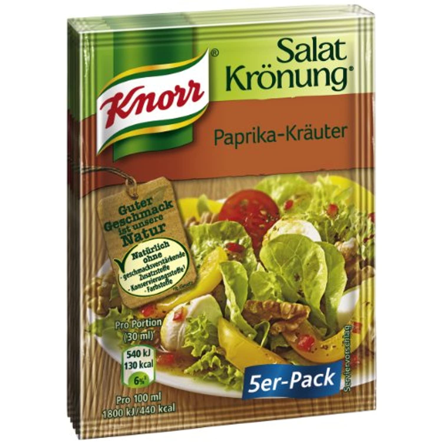 Knorr Salat Kronung PaprikaKrauter (Salad Herbs With Paprika), 5Count