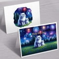 thumbnail image 3 of Happy New Year Exotic Shorthair Family Cheer Winter Midnight Firework 7x5in Folded Greeting Card Cat Lover Kitten Owner Gifts Single Note Card with Envelope - 02025, 3 of 5