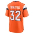 thumbnail image 3 of Men's Nike Delarrin Turner-Yell  Orange Denver Broncos Team Game Jersey, 3 of 6