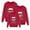 Red3, variant on Fiaer Christmas Family Matching Sweatshirt Long Sleeve Letter Santa Hat Print Pullover Trendy Crew Neck Loose Fit Warm Breathable Tops Dad Red1 XL