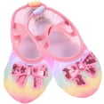 thumbnail image 2 of WORGEOUS 1 par de zapatos de ballet para niñas, zapatos de baile con lazo, zapatos de práctica de Ballet para niños, zapatos de baile, 2 of 9