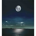 thumbnail image 3 of Ambesonne Ocean Duvet Cover Sets, Full Moon in the Sea, 2-Queen, Black Navy, 3 of 7