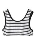 thumbnail image 5 of Two Piece Sets for Women Fashion Stripe Lounge Short Sets Tank Round Neck Sleeveless Casual Pullover Sweatsuit, 5 of 5