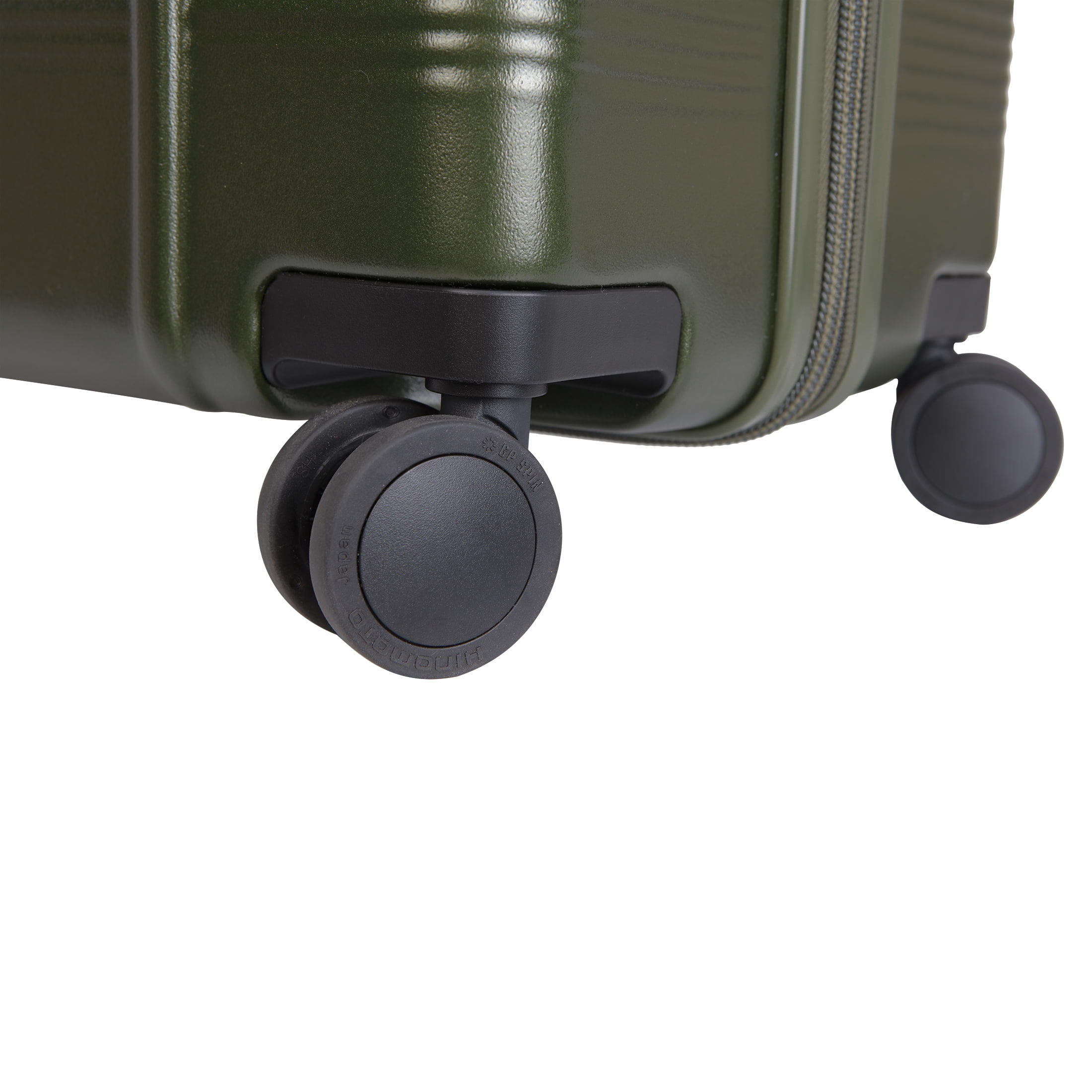btL 20-inch Carry-On Expandable Hardside Upright Luggage With 360 Spinner Wheels and Divider Pockets, Green