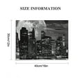 thumbnail image 3 of New York City Night Skyline Wall Art Full Moon Landscape Black and White Picture Canvas Prints Manhattan City Poster Framed Artwork Living Room Bedroom Decor, 3 of 6