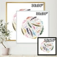 thumbnail image 4 of Designart 'Ancient Bird Feathers In Circle' Traditional Framed Canvas Wall Art Print, 4 of 5