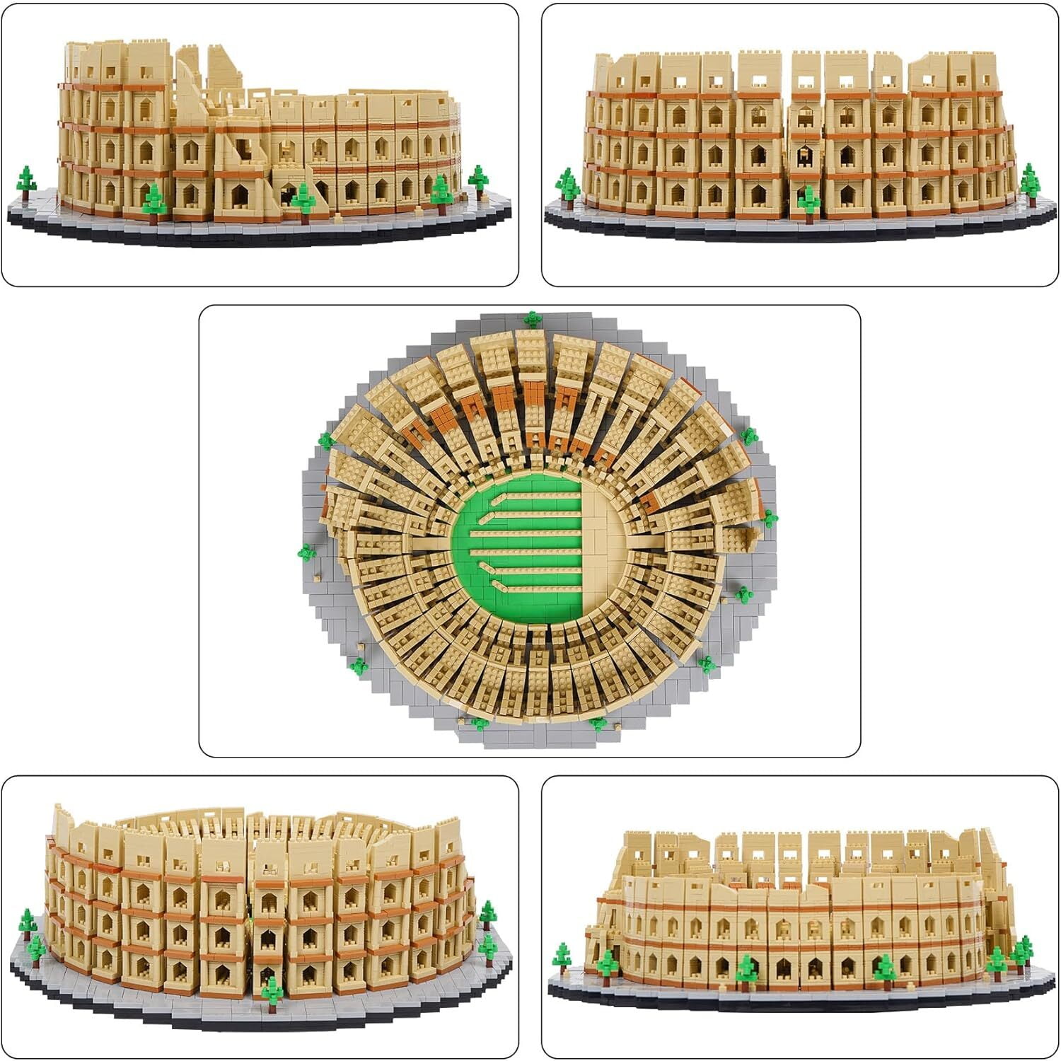 TzFioy Italy Rome Colosseum Micro Brick Building Set (5594 Pieces) – Landmark Model Educational Toy Gift for Kids and Adults