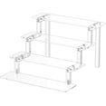 thumbnail image 1 of WINKINE Acrylic Riser Display Stand, 3 Steps Clear Display Shelf for Amiibo Funko POP Figures, Tier Display Stand Small Display Shelf Acrylic Display for Decoration and Organizer, Small, 1 of 8