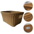 thumbnail image 6 of Raindrops 1 Pc Storage Basket Dirty Clothes Hamper Wicker Woven Laundry Hamper (Coffee), 6 of 8