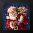thumbnail image 2 of Corti, Marcello 12x12 Black Modern Framed Museum Art Print Titled - Jolly Old St. Nick, 2 of 5
