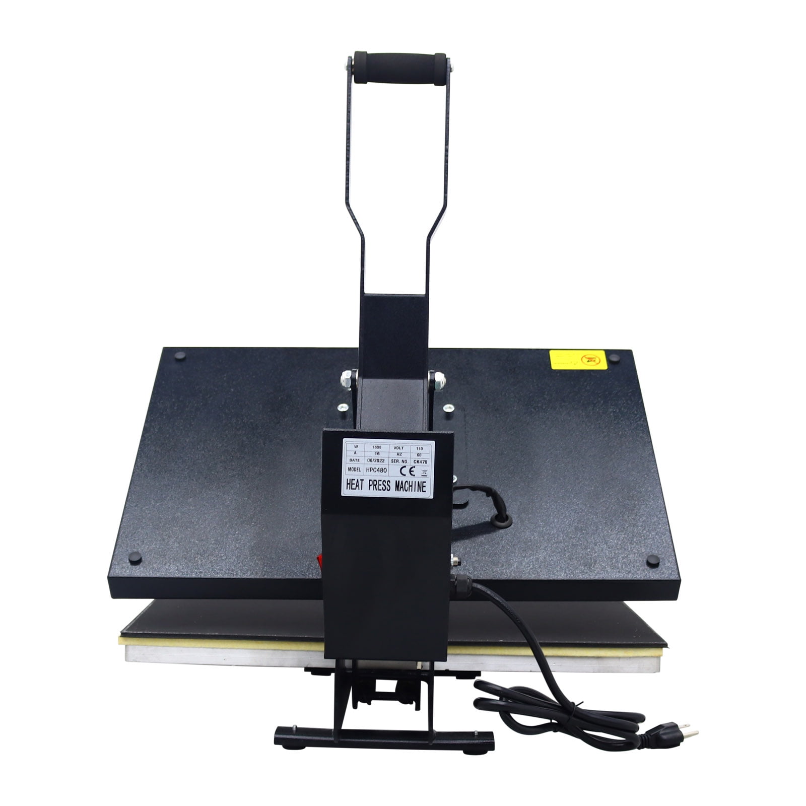 Techtongda Manual Digital Display Flat Sublimation Transfer Heat Press Machine for T-shirt 16*24"