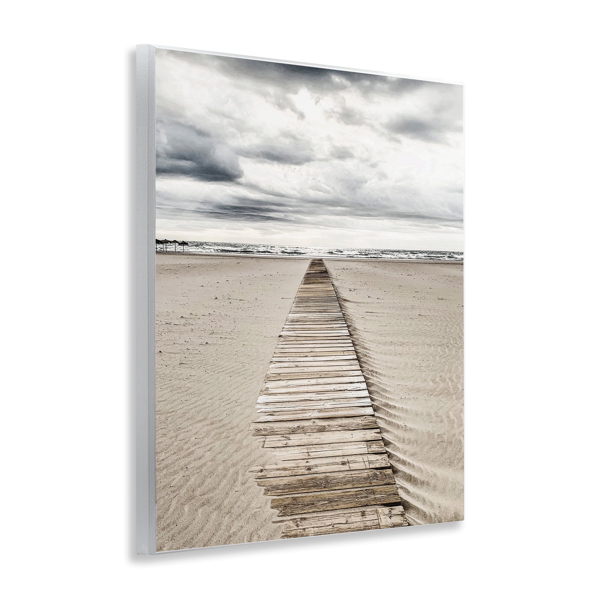 Stupell Industries Sand Covered Boardwalk Landscape Photography Unframed Art Print Wall Art, 11 x 14