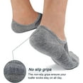 thumbnail image 3 of Mens No Show Socks 8 Pairs Invisible Low Cut Cotton Socks Ondo Non Slip Short Socks Size 5-8/9-11/12-14, 3 of 5