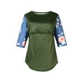 thumbnail image 2 of Edvintorg Nursing Shirts For Breastfeeding Summer Clearance Women'S Half Sleeve Printed Round Neck Casual Blouses Tops Pregnant Clothes For Women, 2 of 4