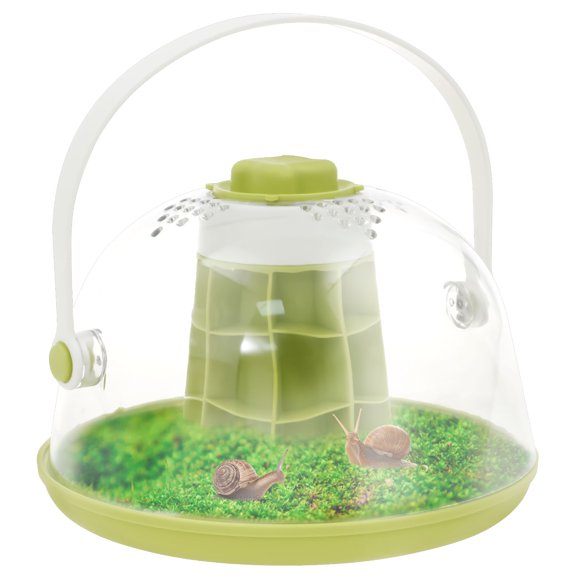 Keyohome Multifunctional Reptile Terrarium Multi Layers ABS Plastic Habitat with Transparent Observation Window Ventilation Holes for Small Reptiles