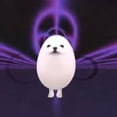 thumbnail image 3 of Juguete de peluche de huevo MACHAO figura de perro Kawaii blanco 23*16cm, 3 of 5