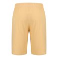 thumbnail image 4 of WREESH Men's Linen Shorts Casual Solid Summer with Pockets Drawstring Middle Waist Sport Short Pants Khaki, 4 of 6