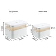 thumbnail image 4 of ZheElen Lightweight And Durable First Aid Box With Clip Closure For Easy Access Large Capacity Medical Box White 2 layer large, 4 of 6