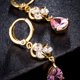 thumbnail image 2 of unbranded 1Par Pendientes Femeninos Sencillos De Zirconia Rosa Ideales Para Oficina Y Fiesta, 2 of 8