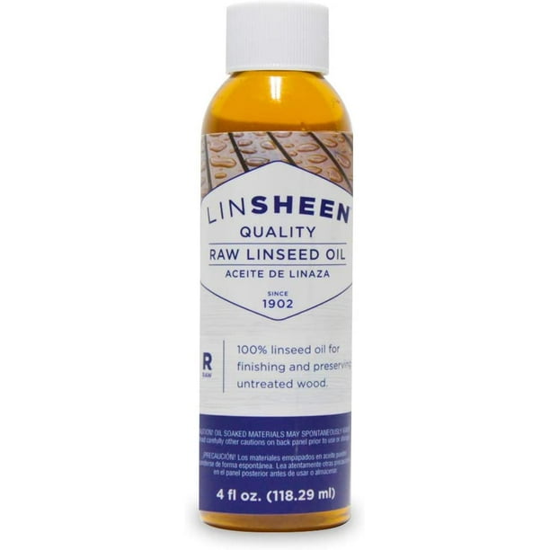 LinSheen Raw Linseed Oil Flaxseed Wood Treatment Conditioner to Rejuvenate, Restore and