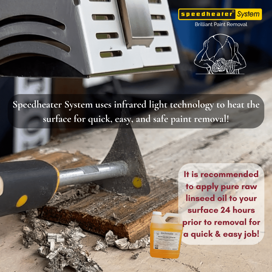Speedheater Cobra Infrared Paint Removal System - Remove Varnish, Oil Based, Acrylic, Latex Paint and more