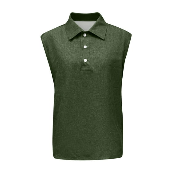 Yiaimeir Men's Sleeveless Polo Tank Tops Lightweight Breathable Moisture-Wicking Athletic Golf Tank Top For Summer,Size S-3XL