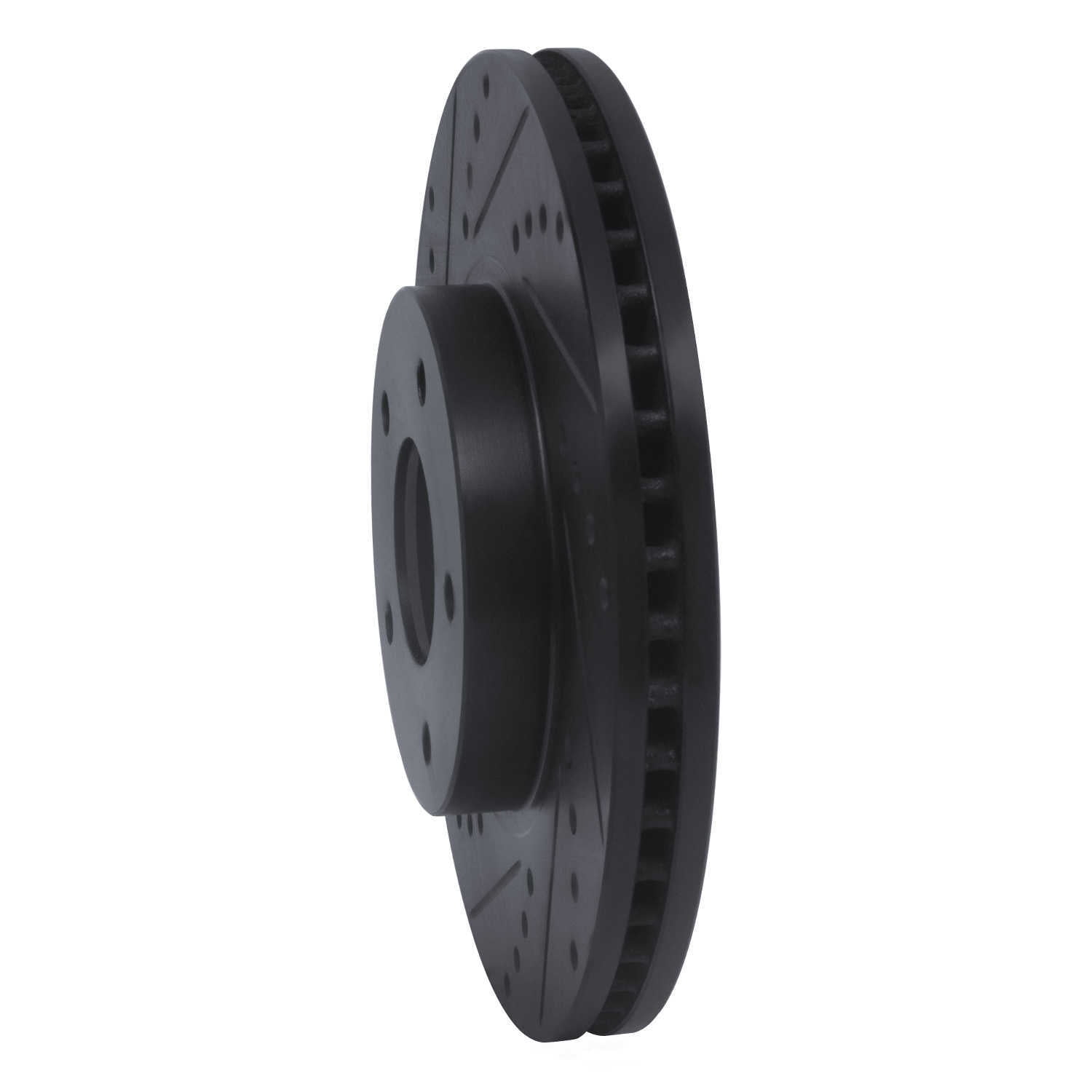 Dynamic Friction Company 633-68005L DFC Brake Rotor - Drilled And Slotted - Black