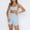 Light Blue, variant on Lolmot Women's Workout Sets 2 Piece Yoga Outfits High Waisted Yoga Biker Shorts Leggings and Sports Bra Gym Clothes