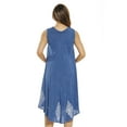 thumbnail image 3 of Riviera Sun Batik Embroidered Dress Sundresses for Women (Denim / Blue, Large), 3 of 3