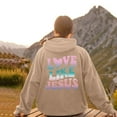thumbnail image 5 of Christian Hoodies for Women 2025 Love Like Jesus Hoodie with Pockets Y2K Graphic Hooded Sweatshirt Pullover Tops, 5 of 8