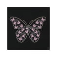 thumbnail image 6 of Sunny Fashion Girls Dress Black Blush Striped Butterfly Sparkle Rhinestone Tunic Cotton Casual Daily 7 Years, 6 of 7