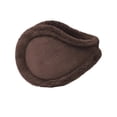 thumbnail image 1 of Betivan Men's Solid Color Faux Suede Foldable Winter Ear Muffs, Windproof Warm Earmuffs, Winter Skiing Hiking Daily Commuting, 1 of 3