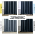 thumbnail image 6 of Half Price Drapes Sergeant Blue Faux Linen Room Darkening Curtains for Bedroom (1 Panel), 50W X 108L, 6 of 10